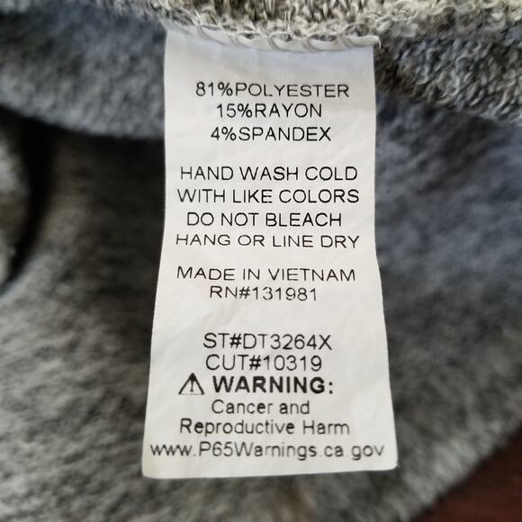 NAIF Medium Gray Long Sleeve Knit Cardigan Stretchy Wrap Closure Size 2X - Picture 8 of 8